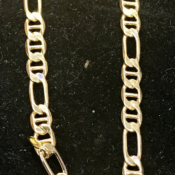 14K Gold Bonded Jesus Piece & Mariner Gucci Chain - Picture 8 of 8